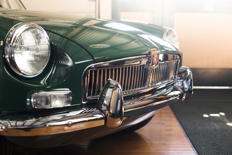 1963 MGB chrome bumpers